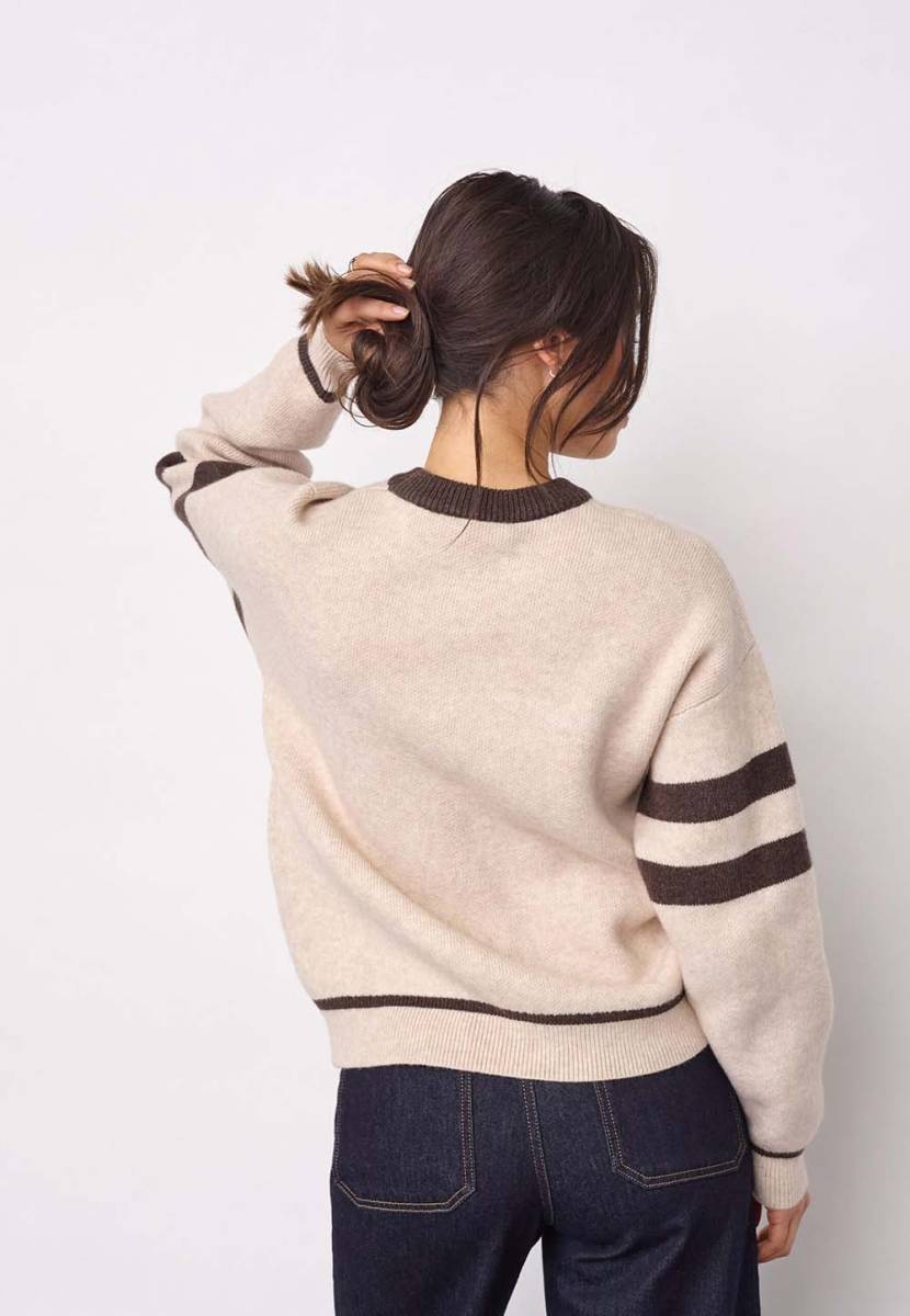 Row coco logo knit creme Co'Couture - Afbeelding 4