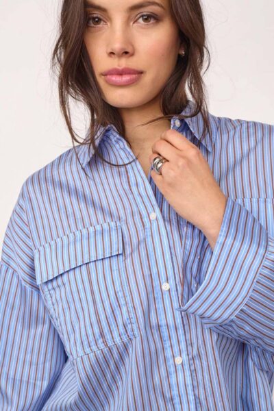 Anica ls shirt blue Co’Couture