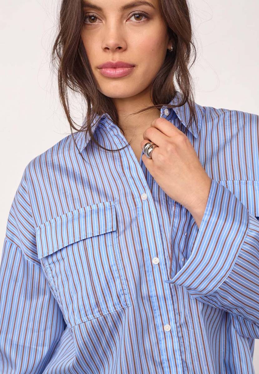 Anica ls shirt blue Co'Couture - Afbeelding 4