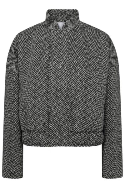 Tweedy bomber black Co’Couture