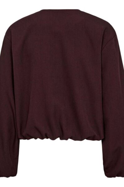 Luna balloon zip jacket winered Co’Couture