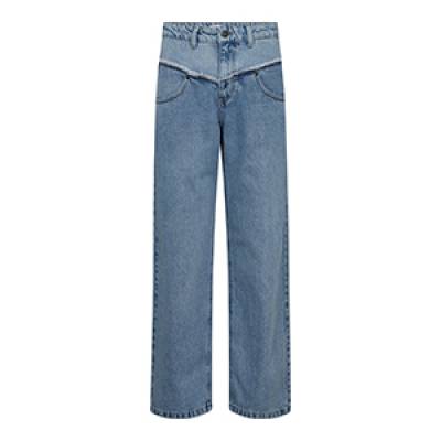 Denim block long jeans blue Co’Couture