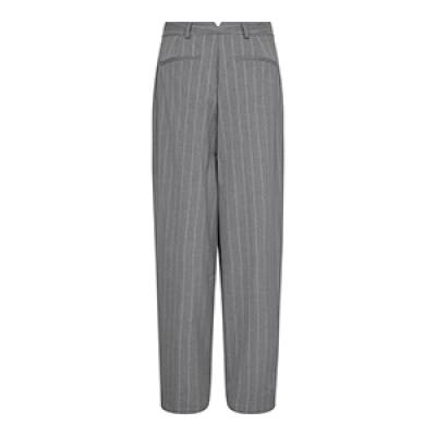 Pricilla pin pleat long pant light grey Co’Couture