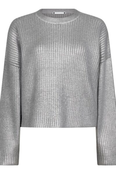 Row foil knit silver Co’Couture