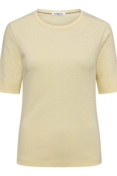 Granny SS tee pale yellow Co’Couture