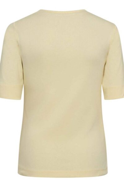 Granny SS tee pale yellow Co’Couture