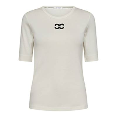 Granny logo tee off white Co’Couture