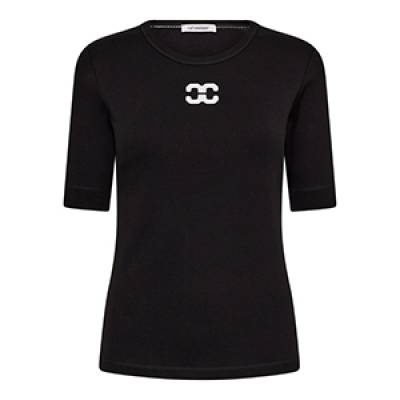 Granny logo tee black Co’Couture