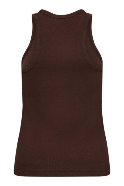 Sahara embroidery tank top mocca Co’Couture