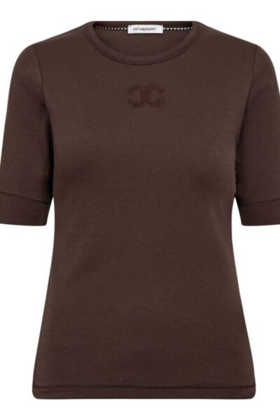 Granny embroidery ss tee mocca Co’Couture