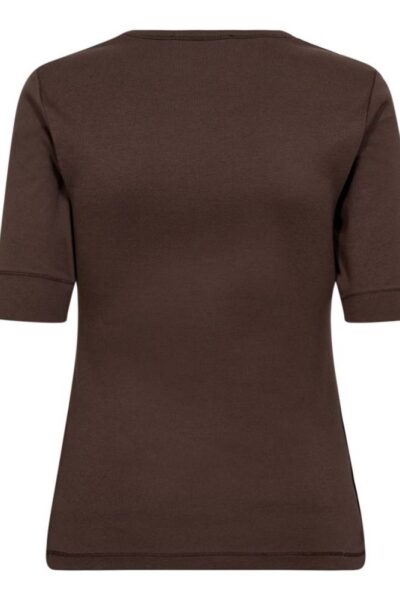 Granny embroidery ss tee mocca Co’Couture