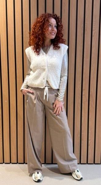 Margot drape blouse champagne Co’Couture