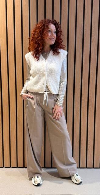 Margot drape blouse champagne Co'Couture - Afbeelding 3