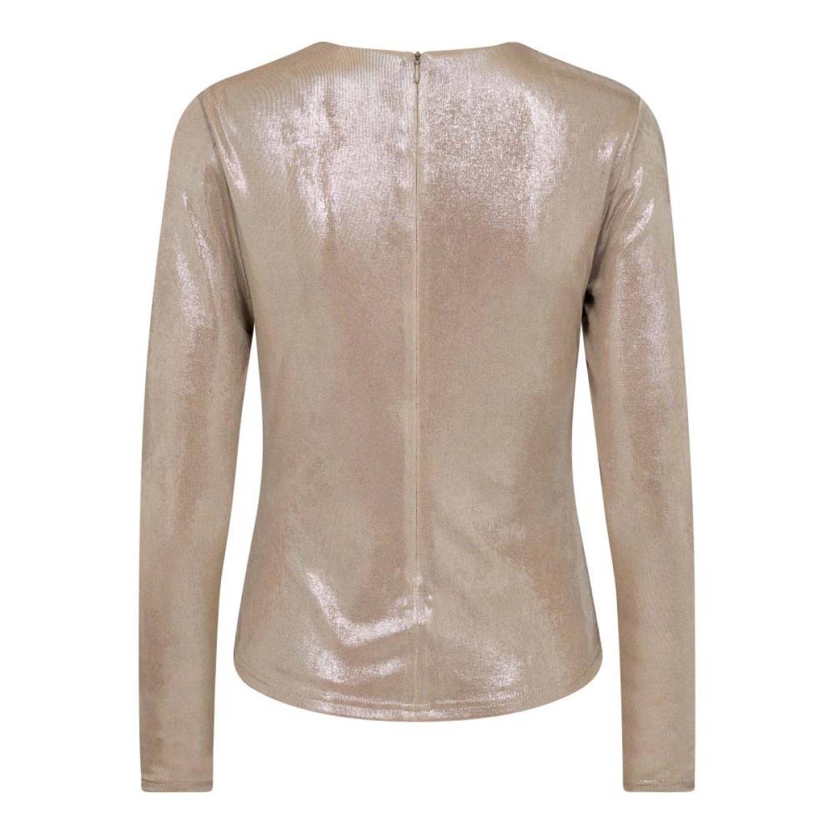 Margot drape blouse champagne Co'Couture - Afbeelding 5