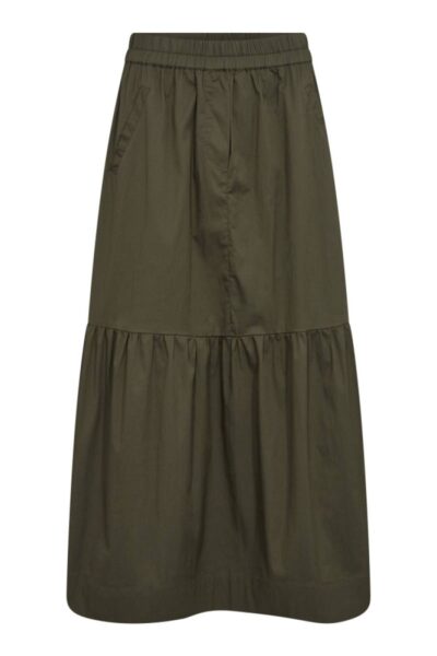 Cotton crisp gypsy skirt army Co’Couture