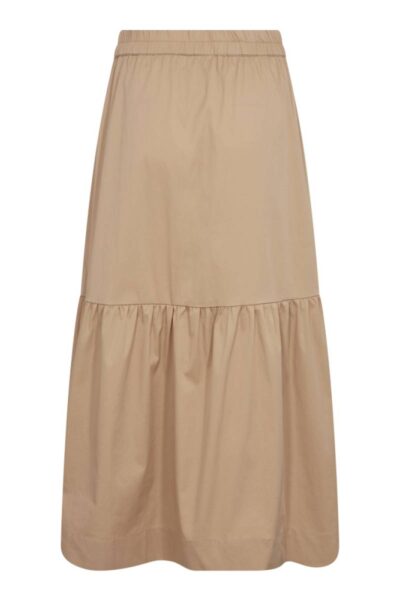 Cotton crisp gypsy skirt beige Co’Couture