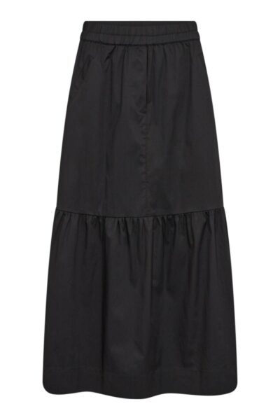 Cotton crisp gypsy skirt black Co’Couture