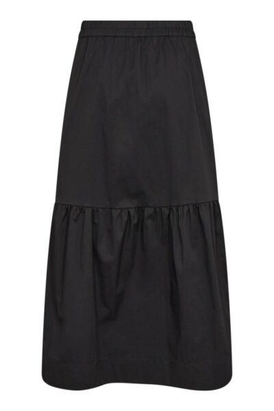 Cotton crisp gypsy skirt black Co’Couture