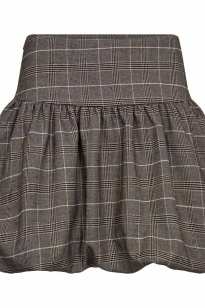 Claudine balloon mini skirt walnut Co’Couture