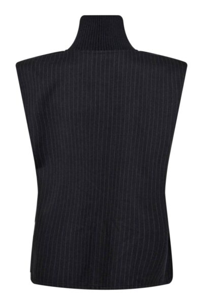 Ida pin stripe top dark grey Co’Couture