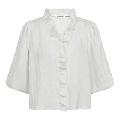 Sueda puu ss blouse white Co’Couture
