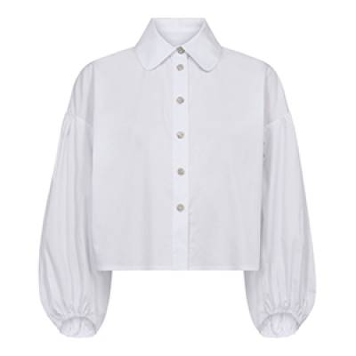 Cotton crisp crystal shirt white Co’Couture