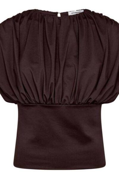 Cattia top dark brown Co’Couture