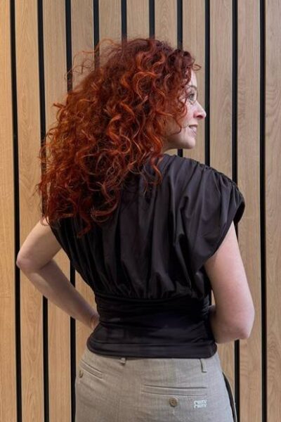 Cattia top dark brown Co’Couture