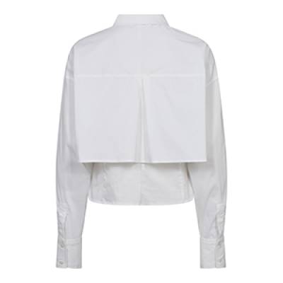 Sandy double layer shirt white Co’Couture