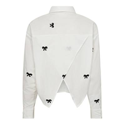 Ria ribbon shirt white Co’Couture