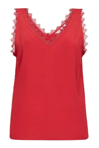 Perin lace singlet red Co’Couture