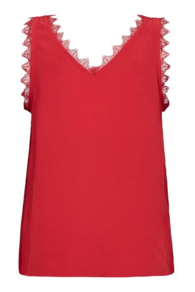Perin lace singlet red Co’Couture