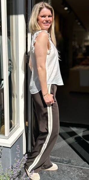 Caryn frill top off white Co’Couture