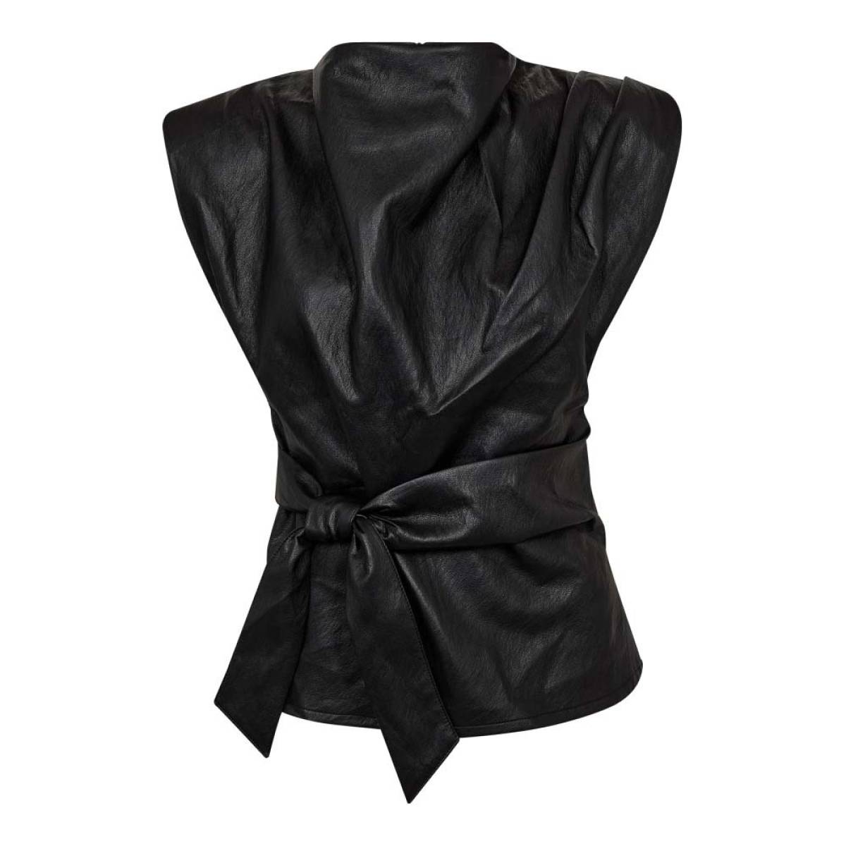 Gitt pleat top black Co'Couture - Afbeelding 2