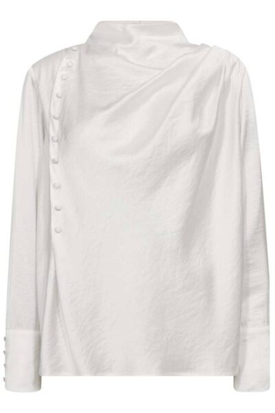 Helen button blouse white Co’Couture