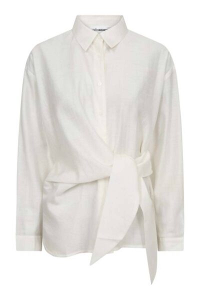 Idina tie shirt off white Co’Couture