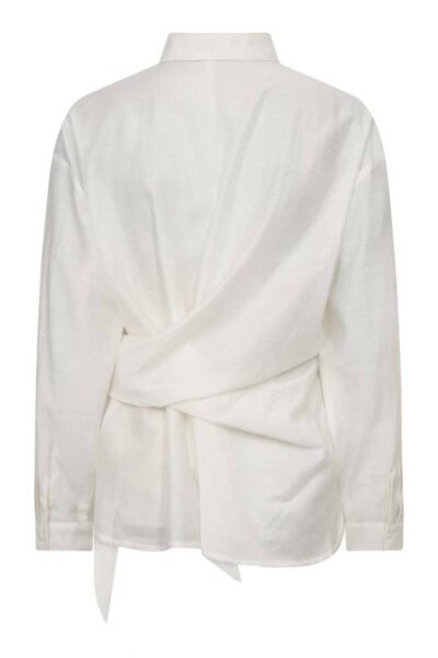 Idina tie shirt off white Co’Couture