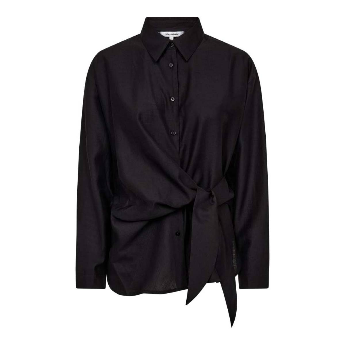 Idina tie shirt black Co'Couture - Afbeelding 4