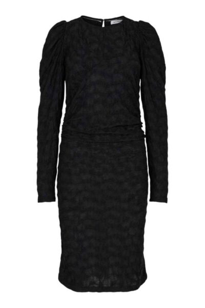 Dalia drape dress black Co’Couture