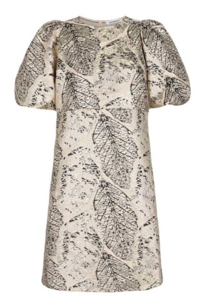 Gina jaquard dress bone Co’Couture