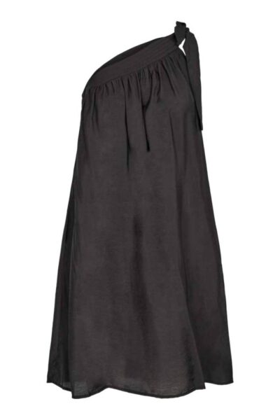 Callum asym midi dress black Co’Couture
