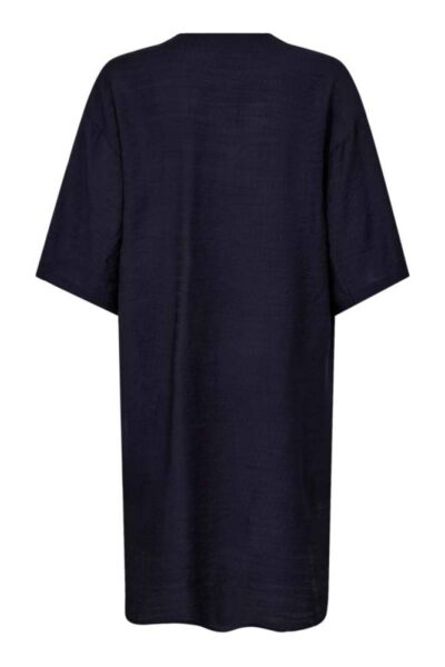 Caryn pleat tunic dress navy Co’Couture