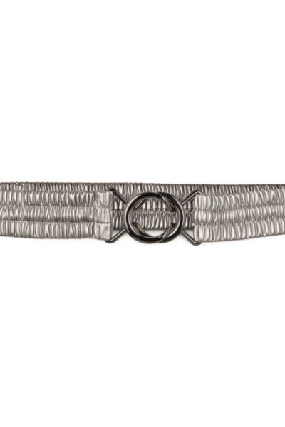 Metallic belt graphite Co’Couture