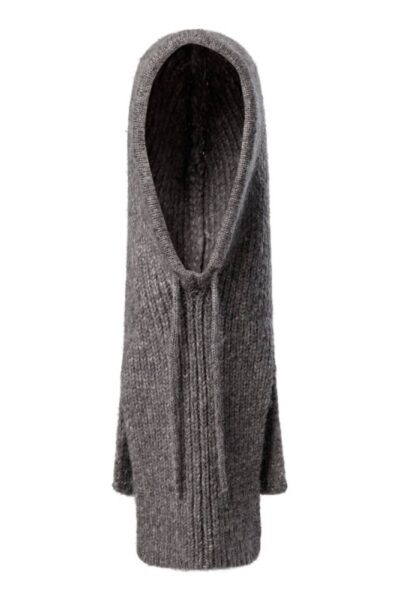 Hailey balaclava knit mid grey Co’Couture