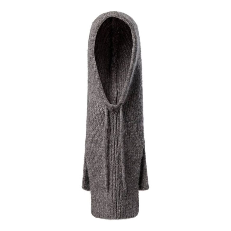 Hailey balaclava knit mid grey Co'Couture