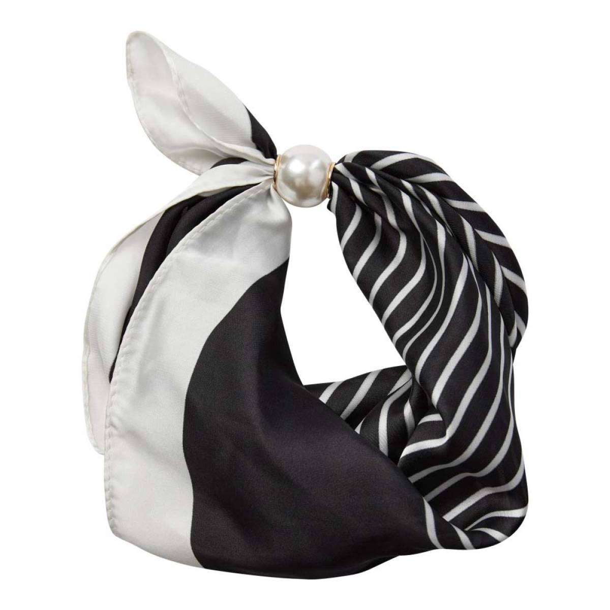 Pearl scarf black stripe Co'Couture - Afbeelding 3