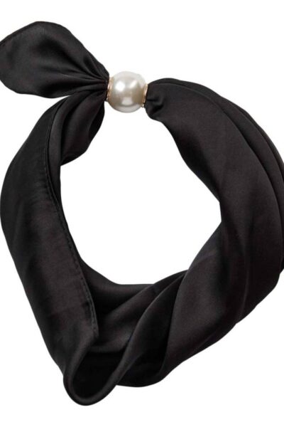 Pearl scarf black Co’Couture