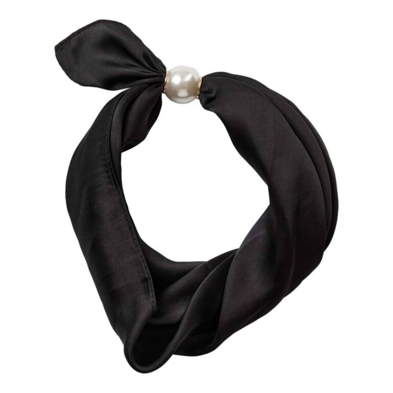 Pearl scarf black Co'Couture