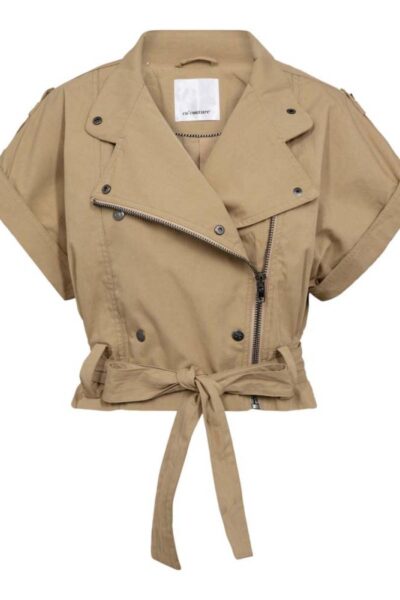 Kesha cargo vest sand Co’Couture