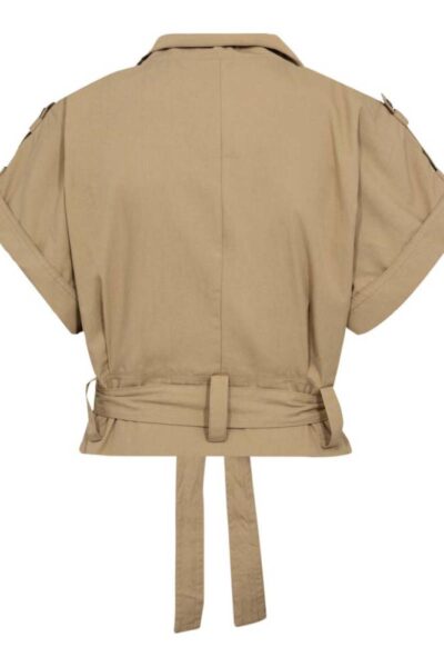 Kesha cargo vest sand Co’Couture